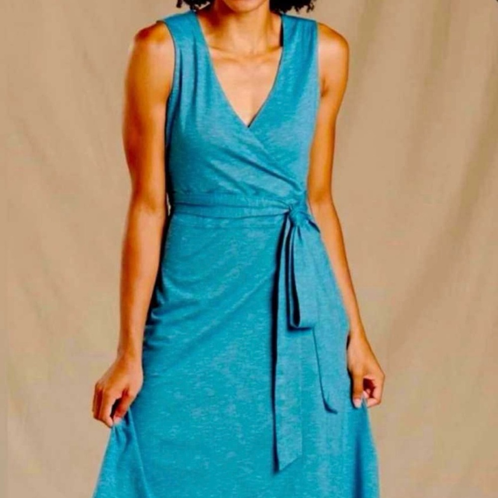 EUC Toad & Co Sleeveless Cue Wrap Dress